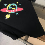 Cartoon Saturn Print T Shirt