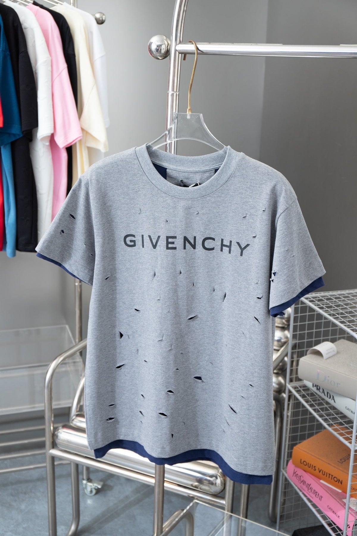 Double Layer Cut Short Sleeves