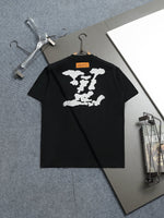 Alphabet Graffiti Splash Ink T shirt-2011