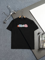 Alphabet Graffiti Splash Ink T shirt-2028