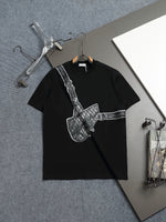 Alphabet Graffiti Splash Ink T shirt-2034