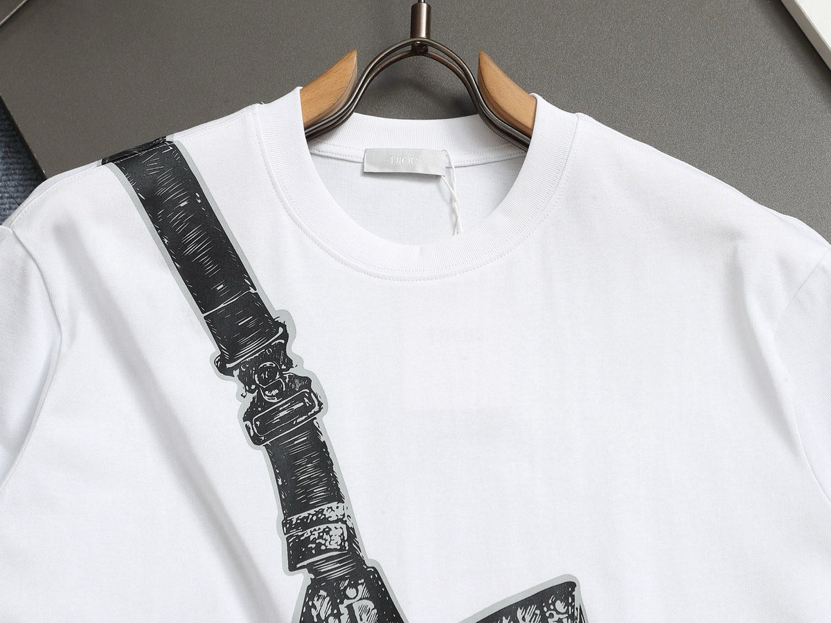 Alphabet Graffiti Splash Ink T shirt-2034