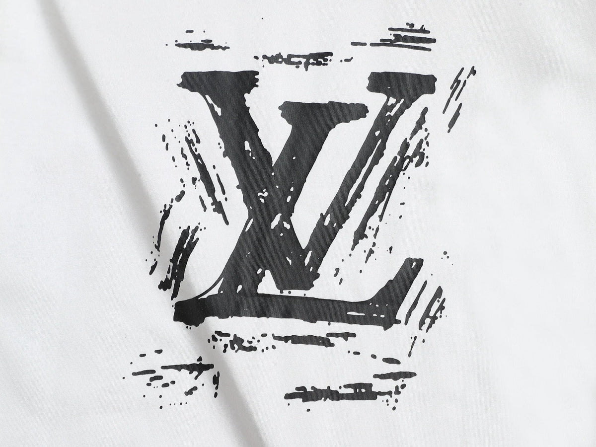 Alphabet Graffiti Splash Ink T shirt-2041