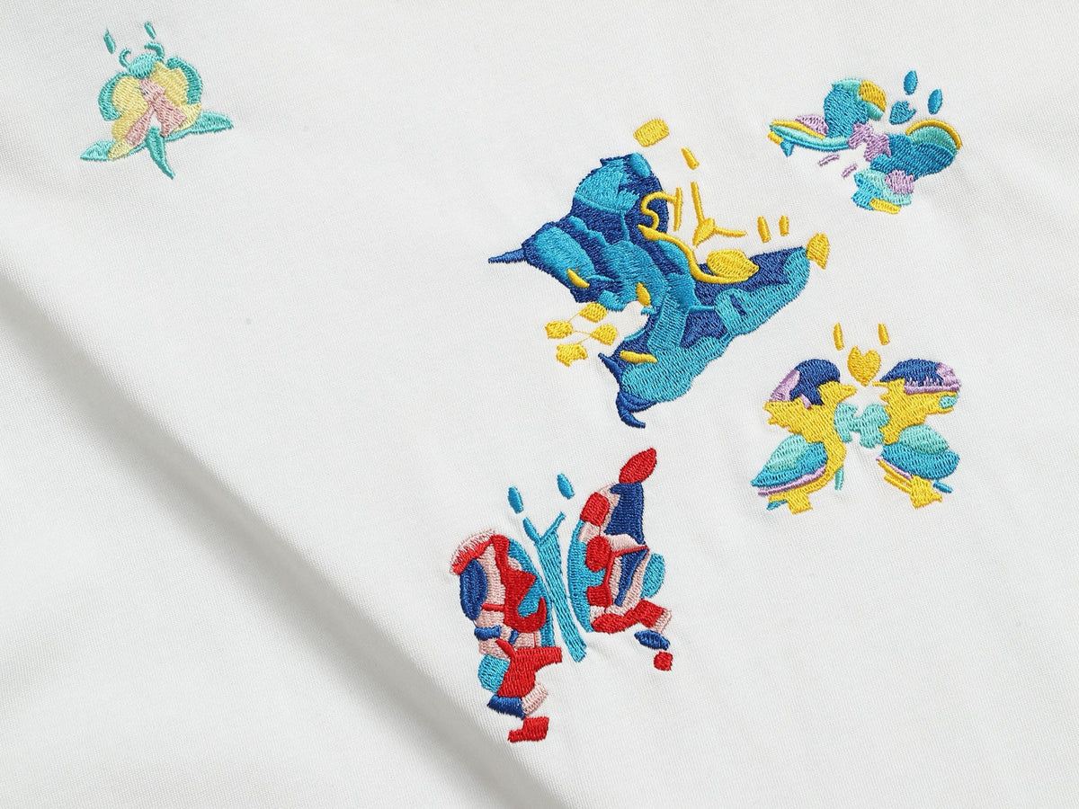 Alphabet Graffiti Splash Ink T shirt-2047