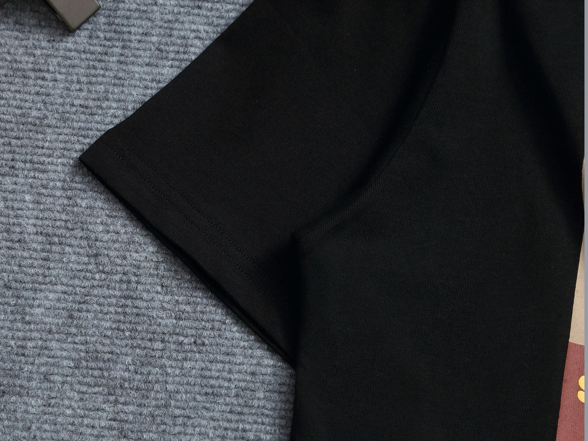 Alphabet Graffiti Splash Ink T shirt-2051