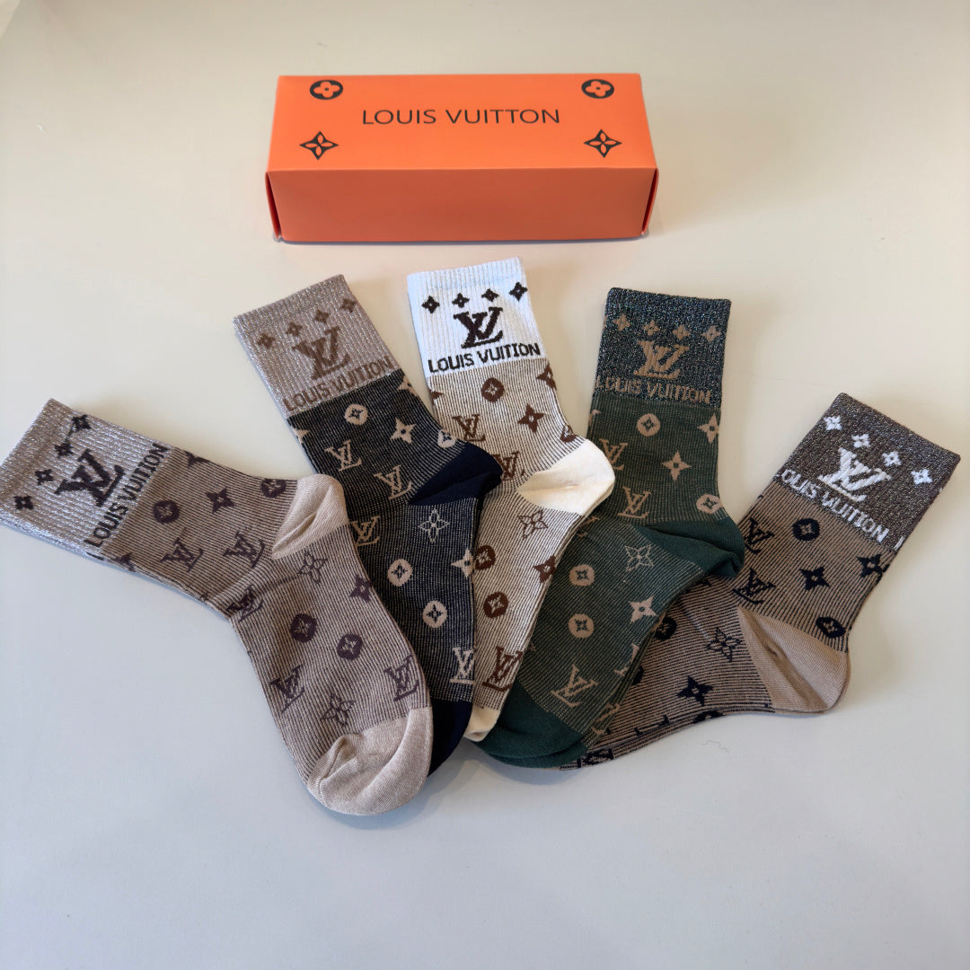 5-Pair Comfort Socks Set (1 BOX)-61