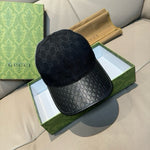 Leather Brim Baseball Cap(Adjustable Fit)-2