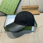 Leather Brim Baseball Cap(Adjustable Fit)-2