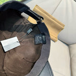 Leather Brim Baseball Cap(Adjustable Fit)-2