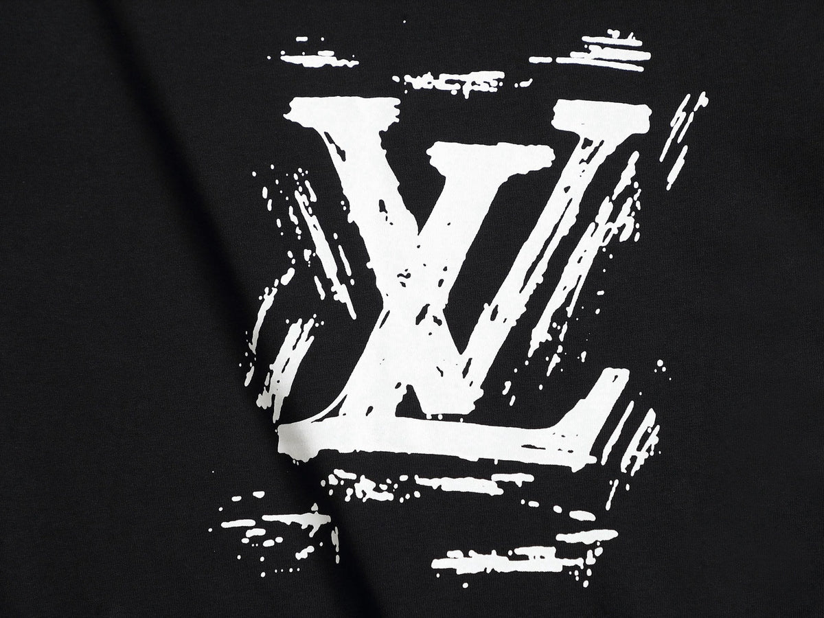 Alphabet Graffiti Splash Ink T shirt-2041